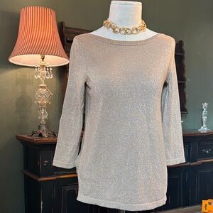 Jones New York Elegant Gold shimmer Women's Top